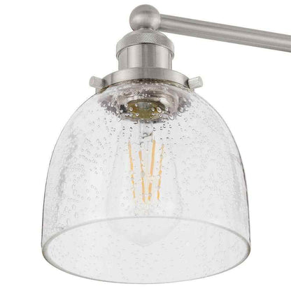 Home Decorators Evelyn 26.75 in. 3-Light Brushed Nickel Vanity Light