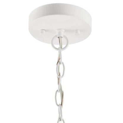 Hampton Bay Tallulah 4-Light White Pendant Hanging Dome Kitchen Pendant Lighting