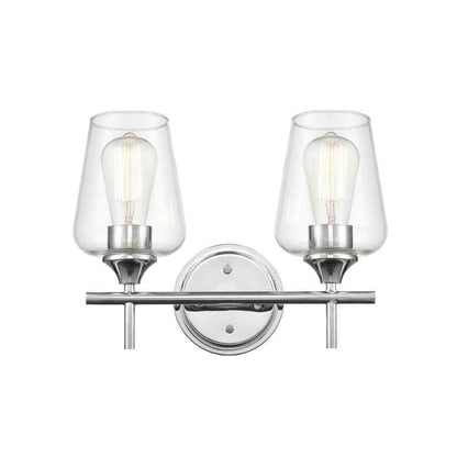 Millennium Lighting 13.75 in. 2-Light Chrome Vanity Light 9702-CH
