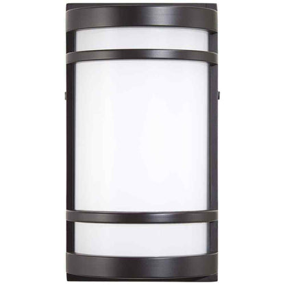 Home Decorators Mullen Oil Rubbed Bronze Outdoor Hardwired LED Wall Sconce