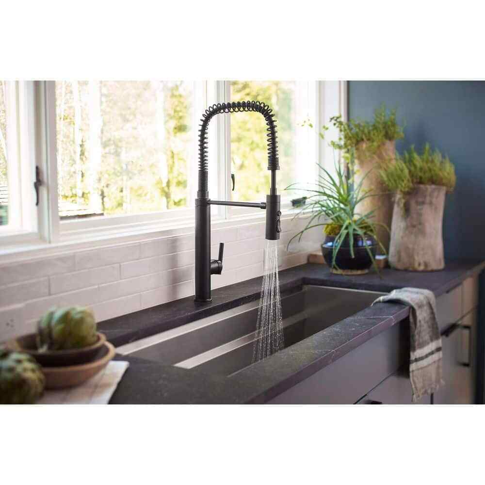 KOHLER Purist Single-Handle Standard Kitchen Faucet in Vibrant Brushed Bronze