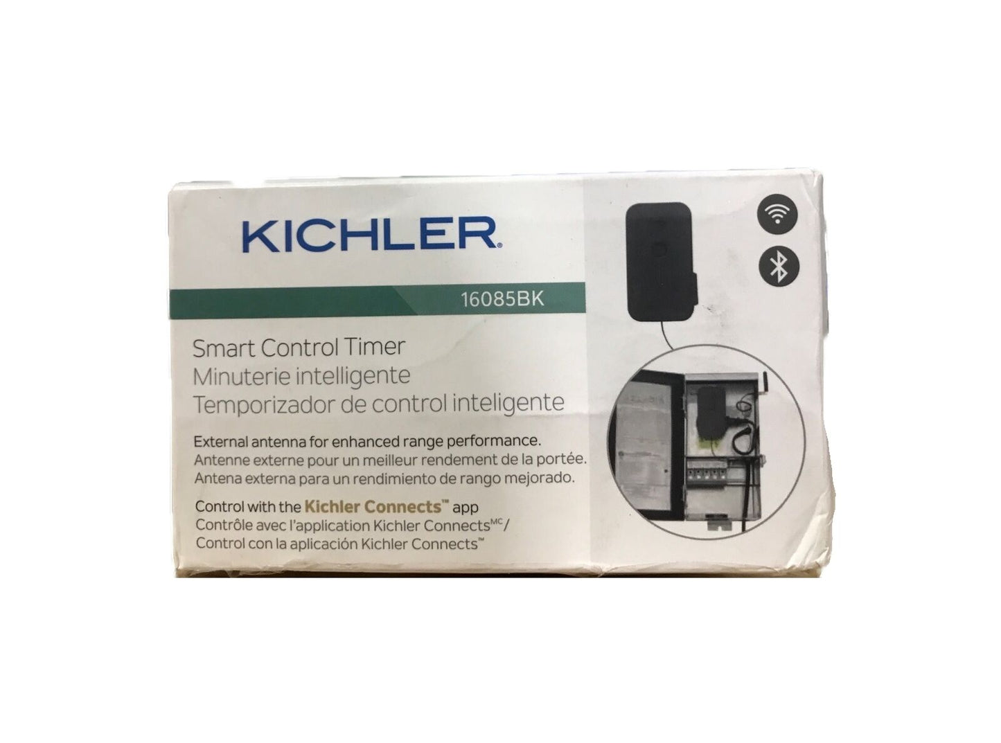 KICHLER Black Outdoor Landscape Smart Control Timer 1-Pack 16085BK
