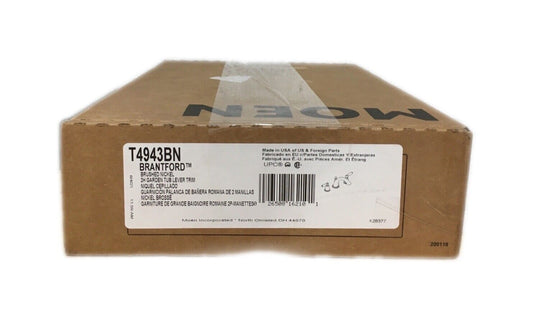 MOEN Brantford 2-Handle Roman Tub Faucet Trim Kit Brushed Nickel No Valve