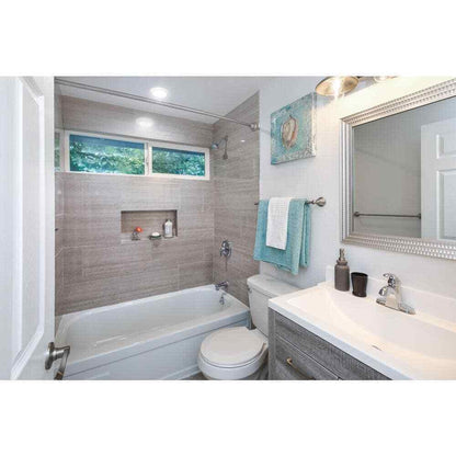 Juno JSBT 7.72 in. Matte White Wet Location Integrated LED Flush Mount Fixture