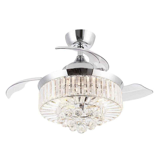 Parrot Uncle Broxburne Retractable 3-Blade Ceiling Fan w/ Light Kit and Remote