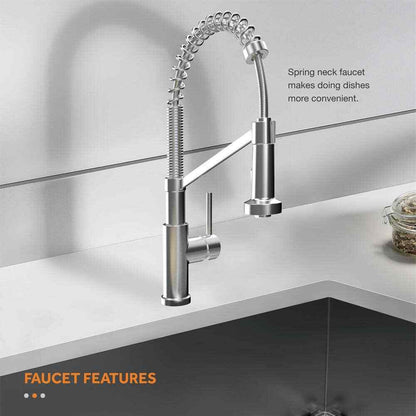 Glacier Bay AiO Zero Radius Undermount 16G SS 30 in. Single Bowl Kitchen Sink