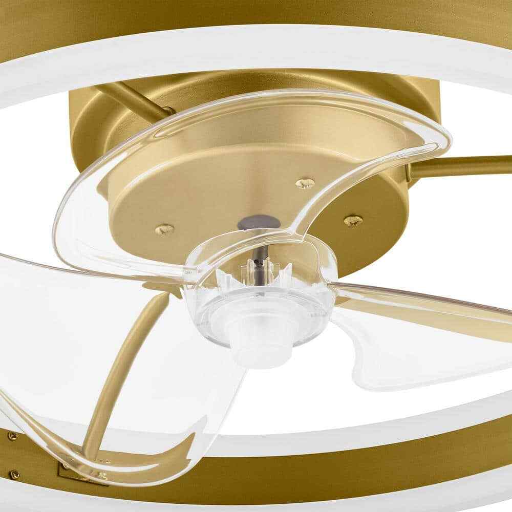 Hampton Bay Preen 20 in. LED Indoor Gold Ceiling Fan with light and remote