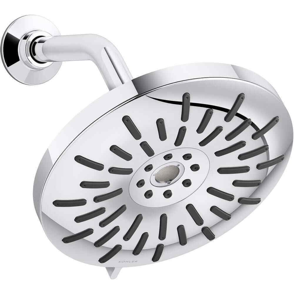 KOHLER Bellerose 3-Spray Patterns 1.75 GPM 8 in. Wall Mount Fixed Shower Head