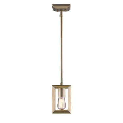 Golden Lighting Smyth 1-Light White Gold Pendant