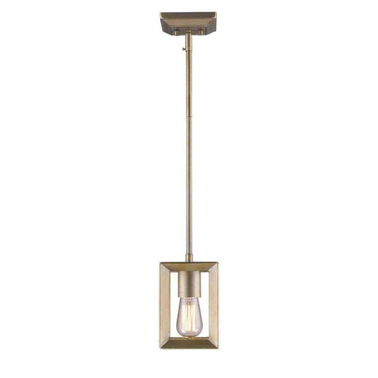 Golden Lighting Smyth 1-Light White Gold Pendant