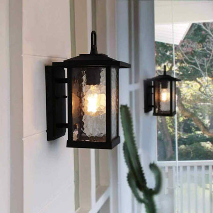 LNC Modern Black Outdoor Wall Sconce Farmhouse Lantern Coach Light