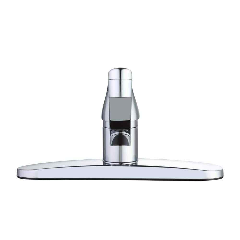 Glacier Bay Single Handle Standard Kitchen Faucet in Stainless Steel