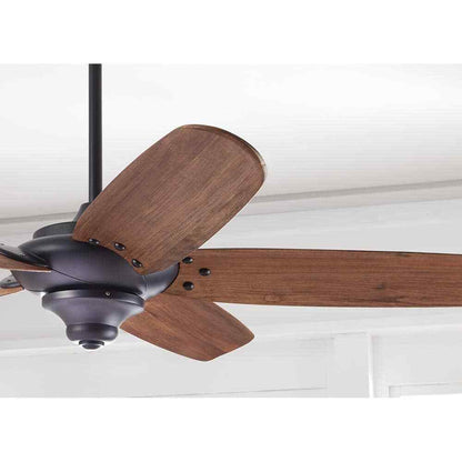 Home Decorators Altura 68 in. Matte Black Ceiling Fan w/ Downrod, Remote Control