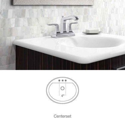 KOHLER Rubicon 4 in. Centerset 2-Handle Bathroom Faucet in Polished Chrome
