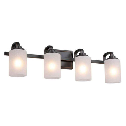 Hampton Bay Hartford Lake 29 in. 4-Light Oil Rubbed Bronze Bathroom Vanity Light
