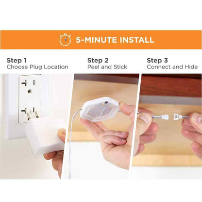 BLACK+DECKER LED Warm White Puck Light Kit 5-Pack LEDUC-PUCK-5WK