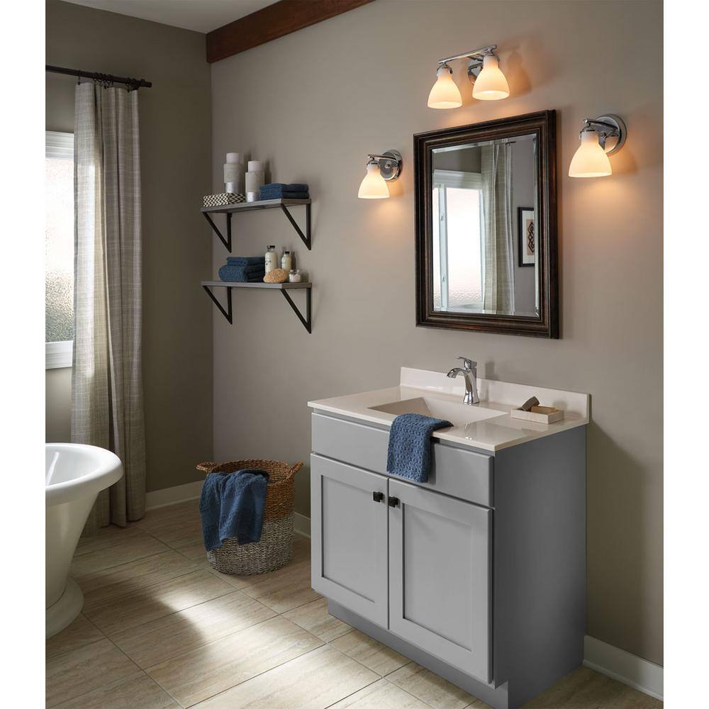 Progress Lighting Fuller Collection 1-Light Polished Chrome Bath Sconce