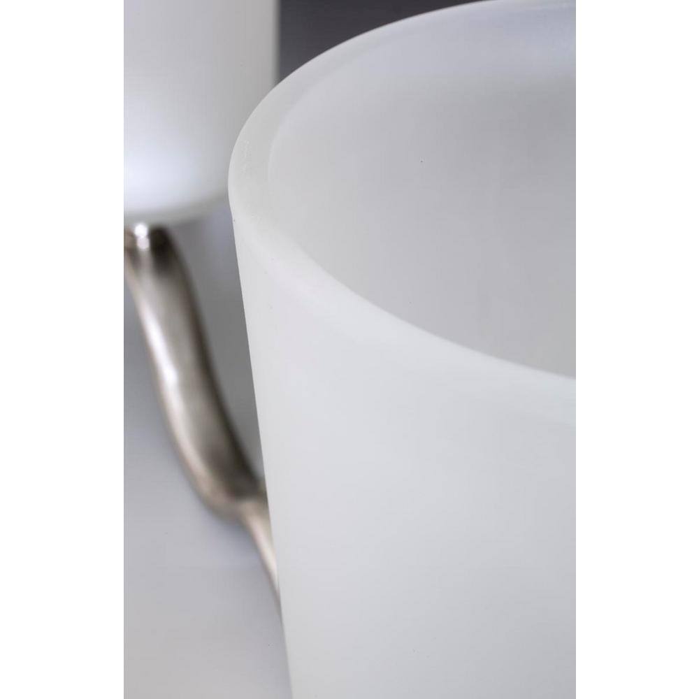 Progress Lighting Inspire 2-Light Brushed Nickel Etched Glass Bath Vanity