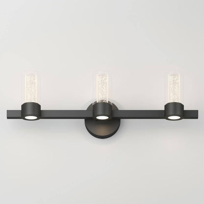 Artika Essence 27 in. 3-Light Integrated LED Black Vanity Light Bar Wall Fixture