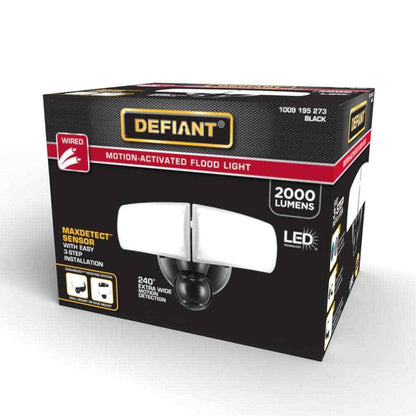 Defiant MaxDetect 240-Degree Motion Activated Wired Outdoor Security Flood Light