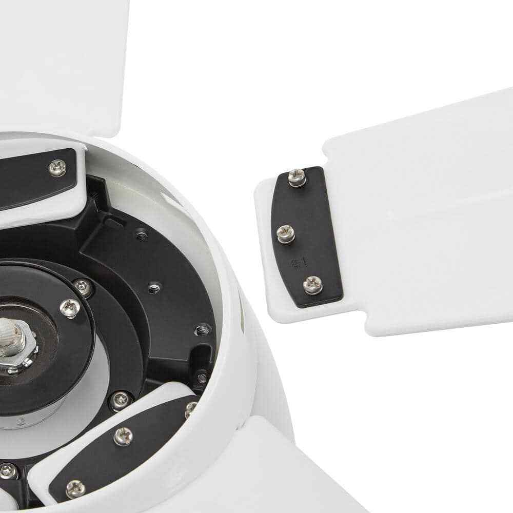 Home Decorators Arleigh 44 in. LED Outdoor White Ceiling Fan w/ Light