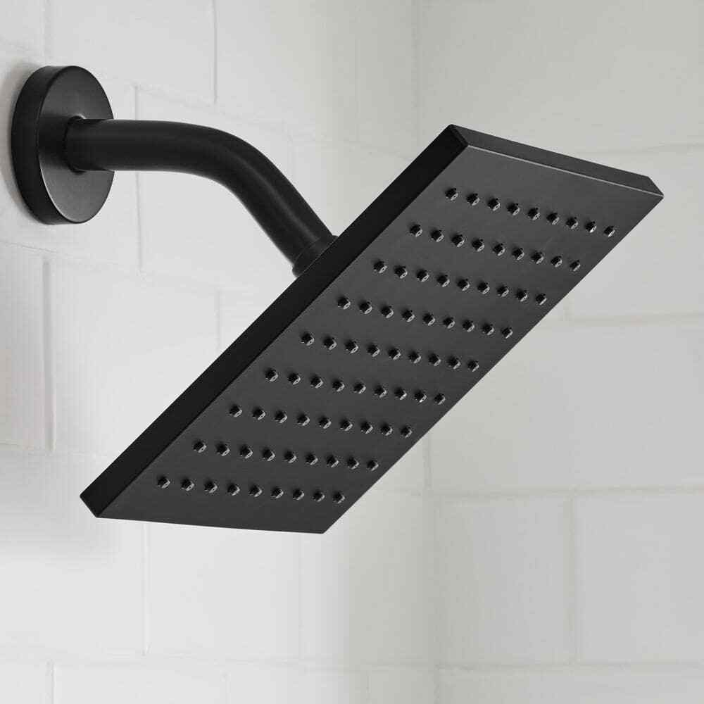 Glacier Bay Modern Tub and Shower Faucet 1.8 GPM in Matte Black Valve Included