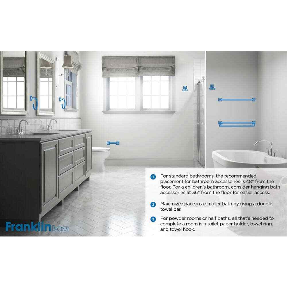 Franklin Brass Futura Toilet Paper Holder in Brushed Nickel D2408SN