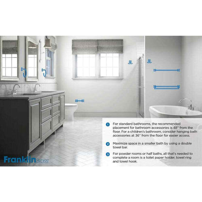 Franklin Brass Futura Toilet Paper Holder in Brushed Nickel D2408SN