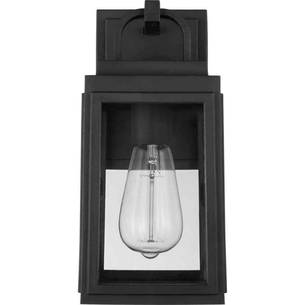 Progress Lighting Grandbury 1-Light Textured Black Farmhouse Outdoor Light