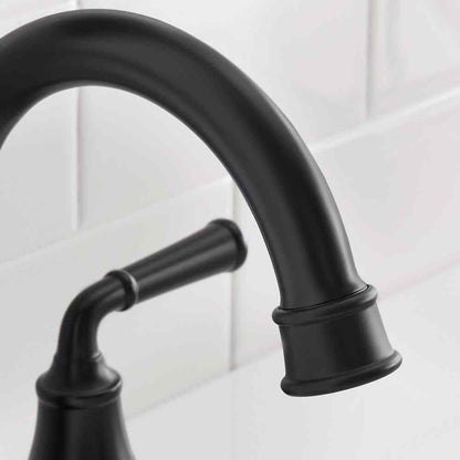 Glacier Bay Dunston 4 in. Centerset Double Handle High-Arc Bathroom Faucet