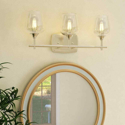Pia Ricco 3-Lights Brush Nickle Wall Mount Vanity Light 1Jy-LP118881101