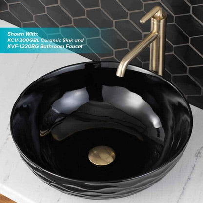 KRAUS KRAUS Pop-Up Drain for Bathroom Sink in Brushed Gold PU-10BG
