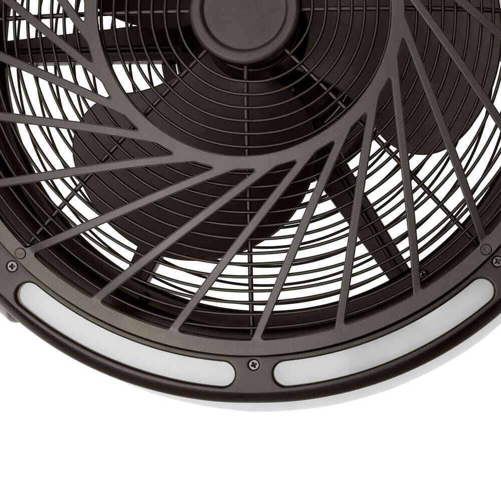 Home Decorators Tuilene 21 in. Integrated LED Espresso Bronze Ceiling Fan