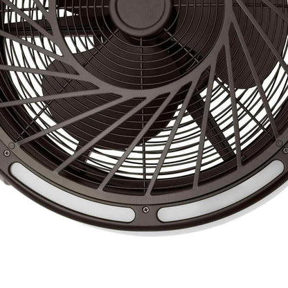 Home Decorators Tuilene 21 in. Integrated LED Espresso Bronze Ceiling Fan