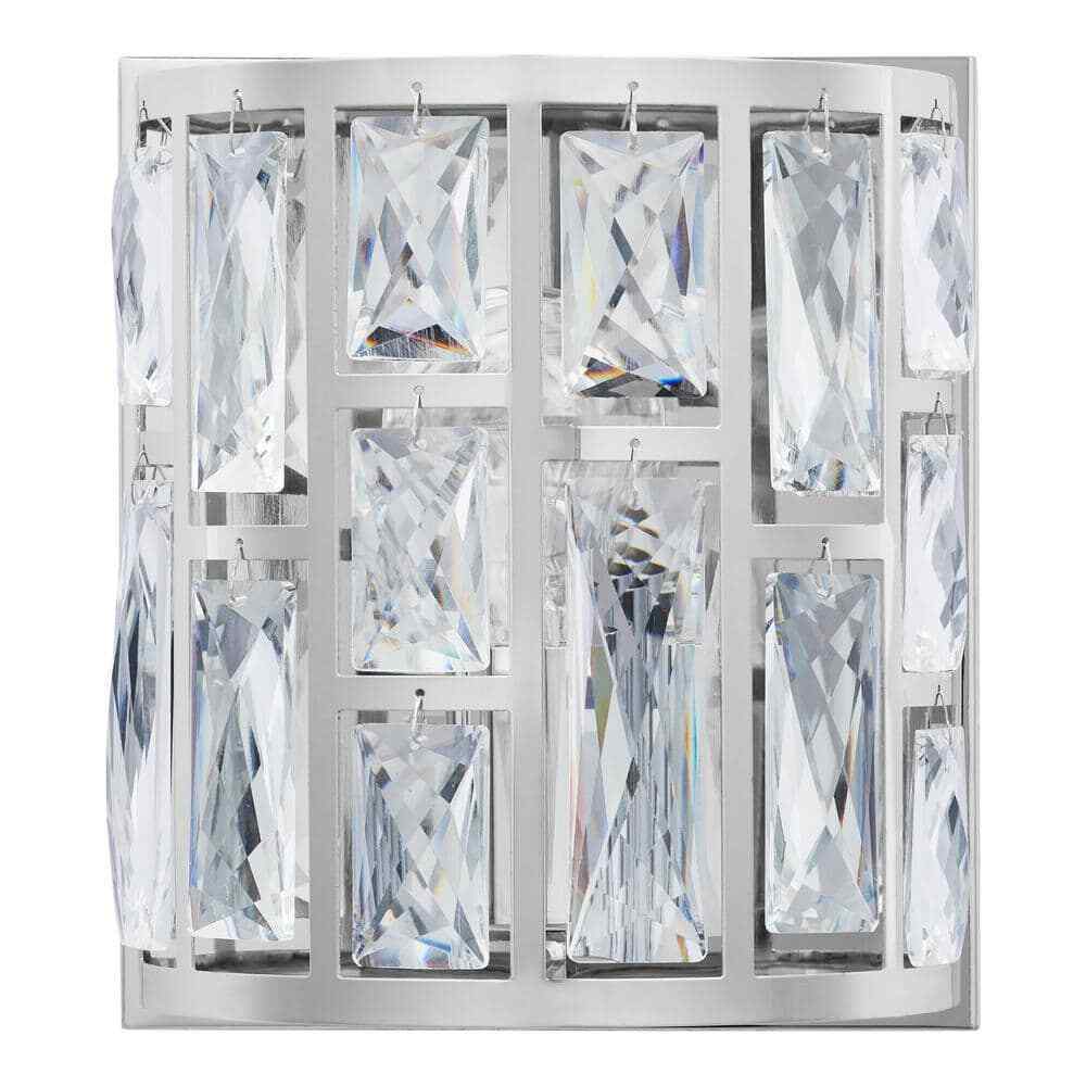Home Decorators Collection Kristella 1-Light Chrome Indoor Wall Sconce