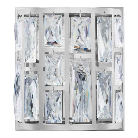 Home Decorators Collection Kristella 1-Light Chrome Indoor Wall Sconce