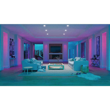 Select RB 6 in. Smart Tunable CCT Color Changing Recessed Light Trim 4-Pack