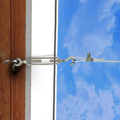 Newhouse Lighting 48 ft. String Light Hanging Kit Wire Mounting Hooks
