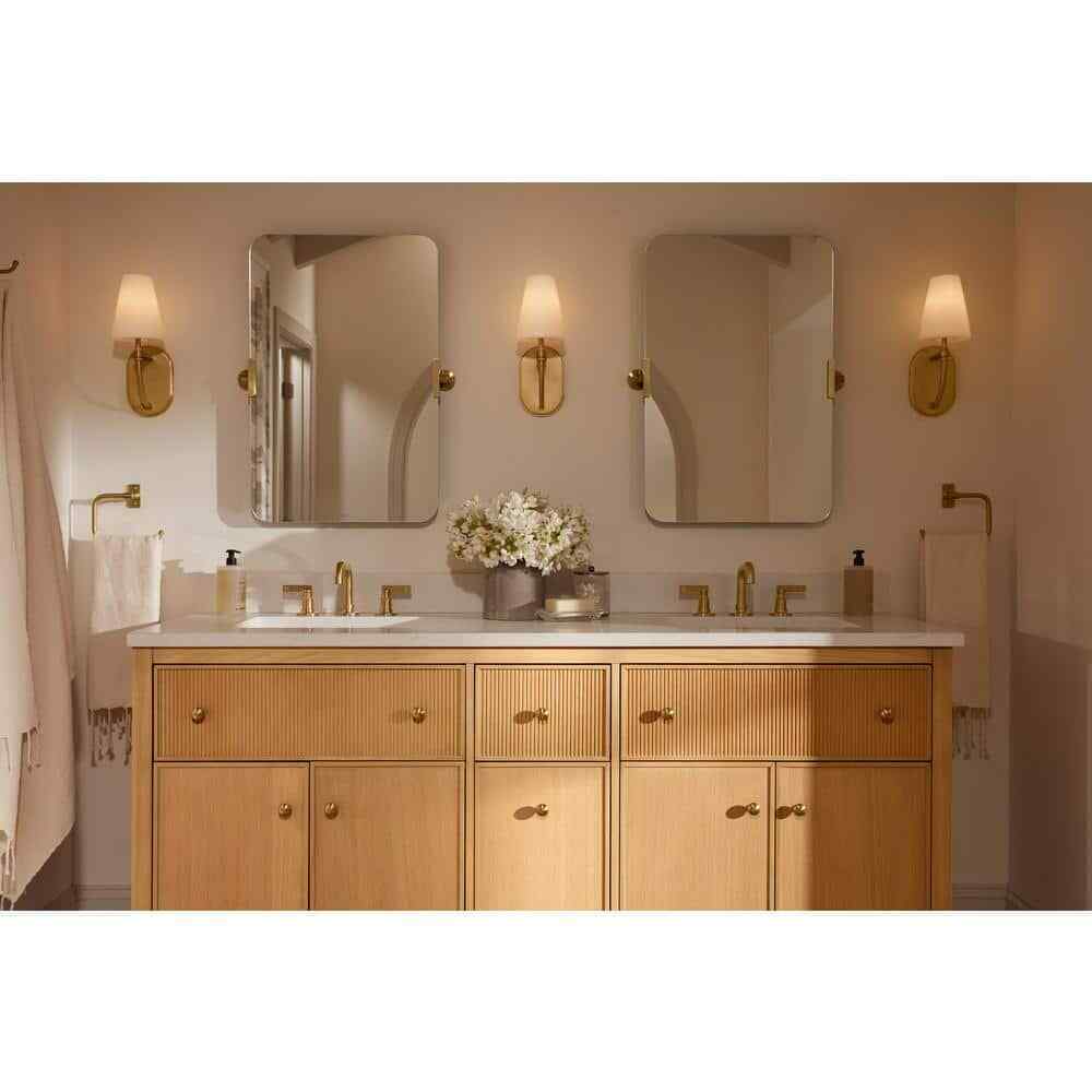 KOHLER Kernen By Studio McGee One-Light Brushed Moderne Brass Wall Sconce