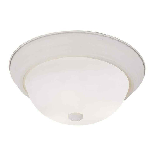 Bel Air Lighting Bowers 2-Light Antique White Flush Mount