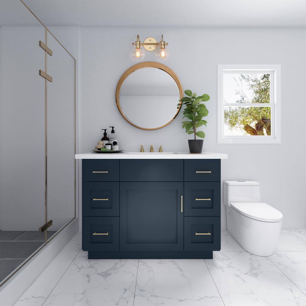 LNC Modern Light Gold Bathroom Vanity Light 2-Light Powder Room Wall Light