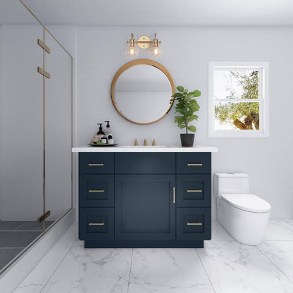 LNC Modern Light Gold Bathroom Vanity Light 2-Light Powder Room Wall Light