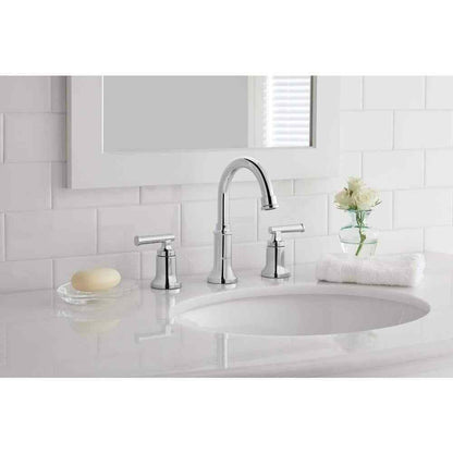 Glacier Bay Oswell 8 in. Widespread Double-Handle High-Arc Bathroom Faucet