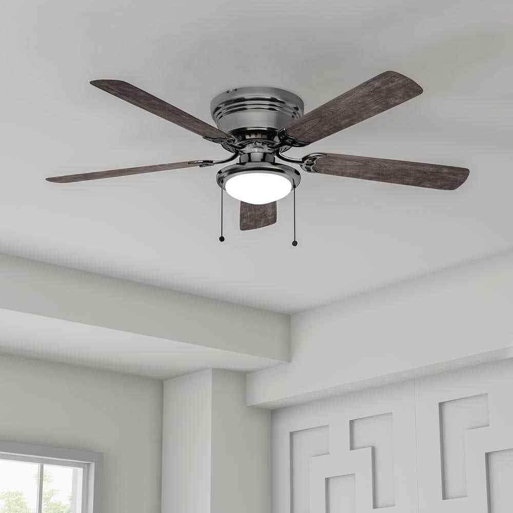 Hugger 52 in. LED Gunmetal Ceiling Fan AL383LED-GM