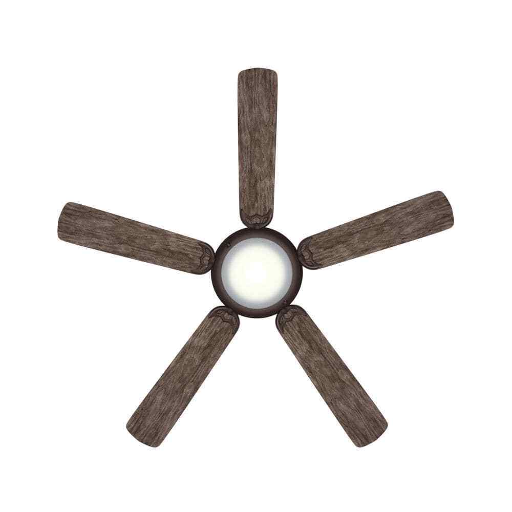 Hugger 52 in. LED Espresso Bronze Ceiling Fan AL383LED-EB