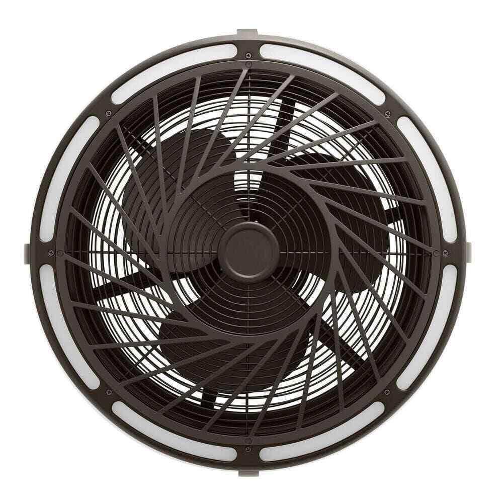 Home Decorators Tuilene 21 in. Integrated LED Espresso Bronze Ceiling Fan