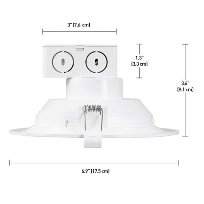 Globe Electric 6 in. White LED Recessed Lighting Kit 4-Pack