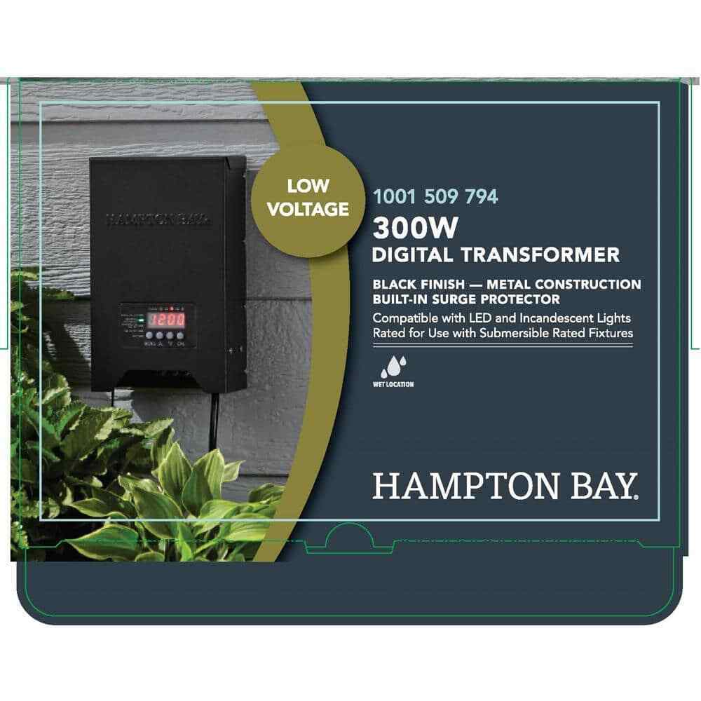 Hampton Bay Low-Voltage 300-Watt Landscape Lighting Transformer