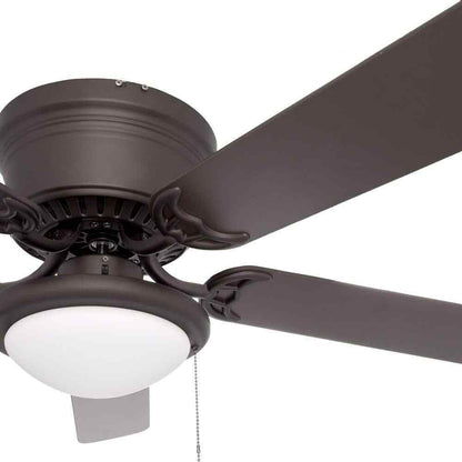 Hugger 56 in. LED Espresso Bronze Ceiling Fan