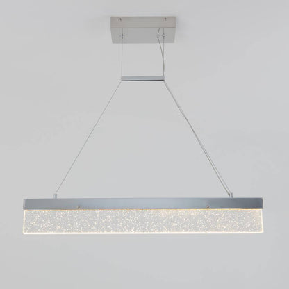 Artika Essence Bar 28-Watt LED Chrome Modern Island Hanging Light Chandelier